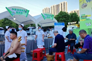 监利市中医药文化夜市火热开市融合国风展演与急救教学普惠市民